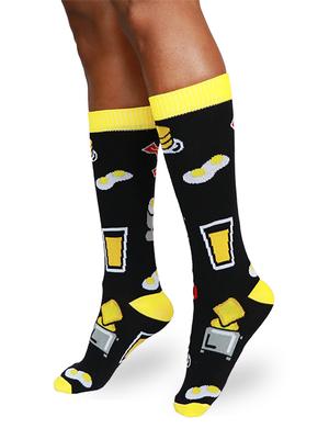 STRETCH-IT Shark Attack Socks  Wide Calf Socks - Sock It to Me