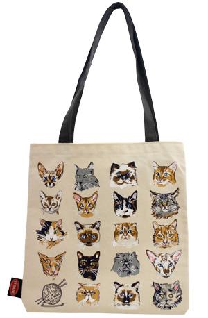 Tote bags with cats best sale on them