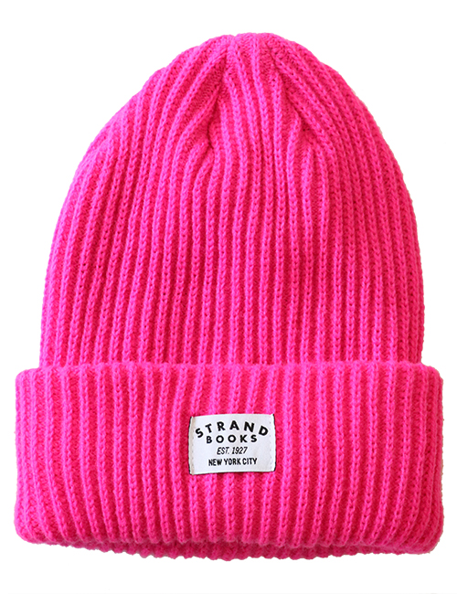 Neon 2024 pink beanie